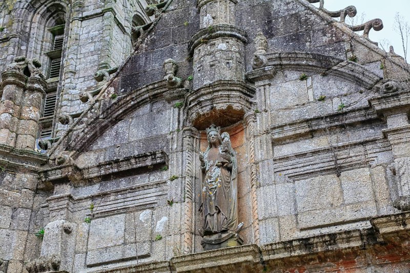 Enclosed parish Enclos paroissial church Eglise Notre-Dame de Bodilis from the 16th century, Bodilis, Leon, department Finistere Penn-ar-Bed, region Bretagne Breizh, France, Europe