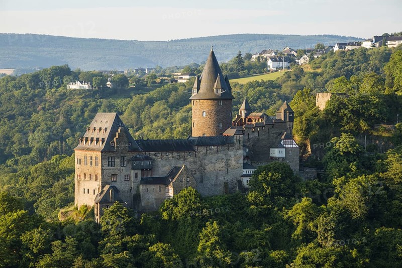 Stahleck Castle Youth Hostel, Stahleck Youth Castle, Bacharach am Rhein, UNESCO World Heritage Cultural Landscape Upper Middle Rhine Valley, World Heritage Site, Rhineland-Palatinate, Germany, Europe