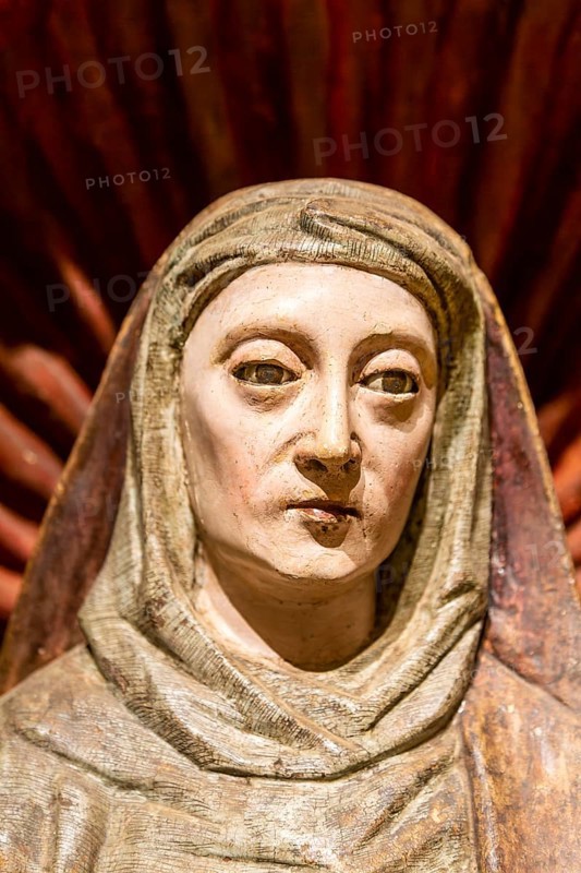 Spanish colonial exhibition from The Convent of San Miguel Arcangel, Palacio Canton Merida, Yucatan State, Mexico, Central America