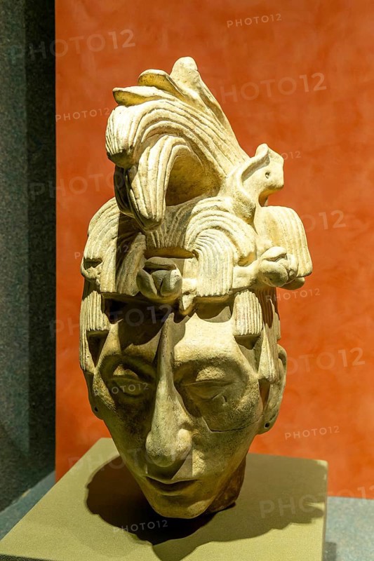 Funerary items at royal tomb of Mayan king Pakal the Great, Palenque, National Museum of Anthropology, Mexico City, Mexico, Central America