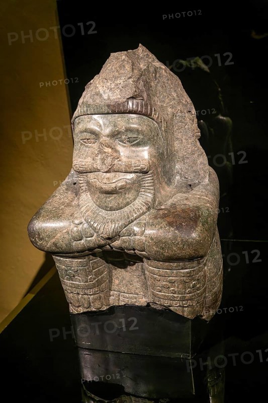 Figure of Xiuhtecuhtli, god of fire, archaeological site and museum of Templo Mayor, Mexico City, Mexico, Central America