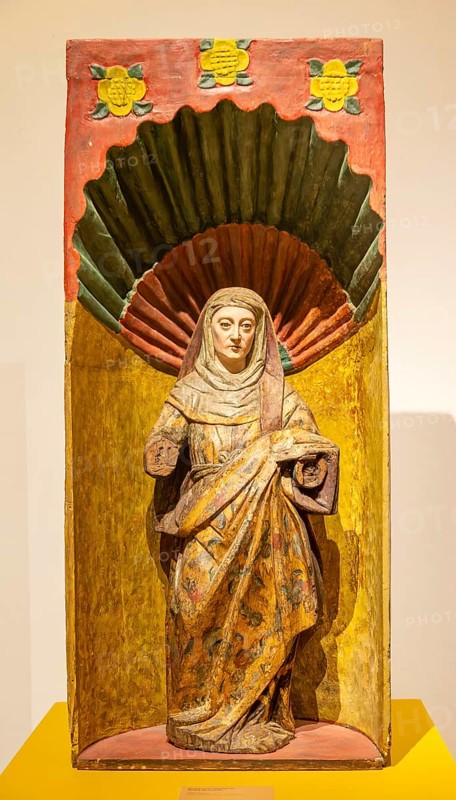 Spanish colonial exhibition from The Convent of San Miguel Arcangel, Palacio Canton Merida, Yucatan State, Mexico, Central America