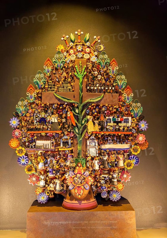 Tree of Life by Miguel Angel Gutierrez tradition from Metepec, National Museum of Anthropology, Mexico City, Mexico, Central America