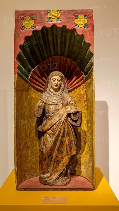 Spanish colonial exhibition from The Convent of San Miguel Arcangel, Palacio Canton Merida, Yucatan State, Mexico, Central America