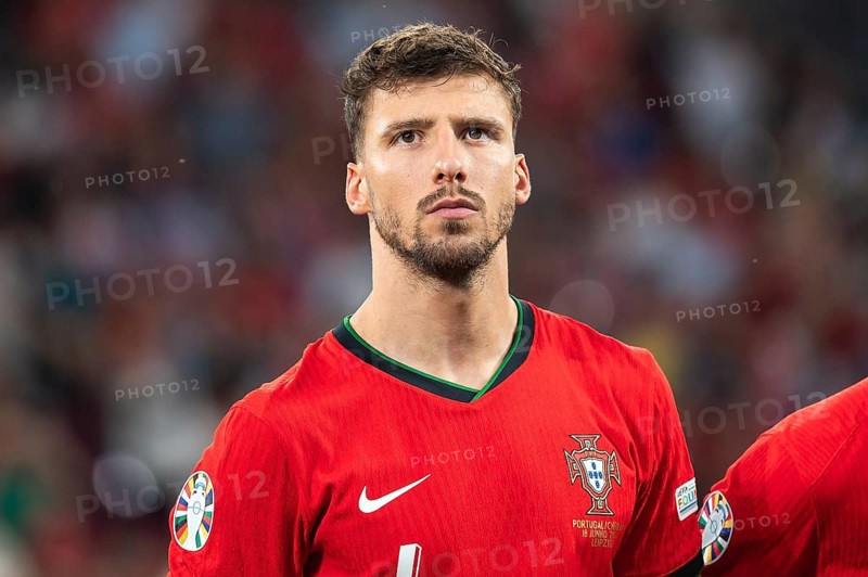 LEIPZIG, GERMANY - JUNE 18, 2024: Euro 2024 Groupe F match Portugal vs Czechia 2:1. Ruben Dias