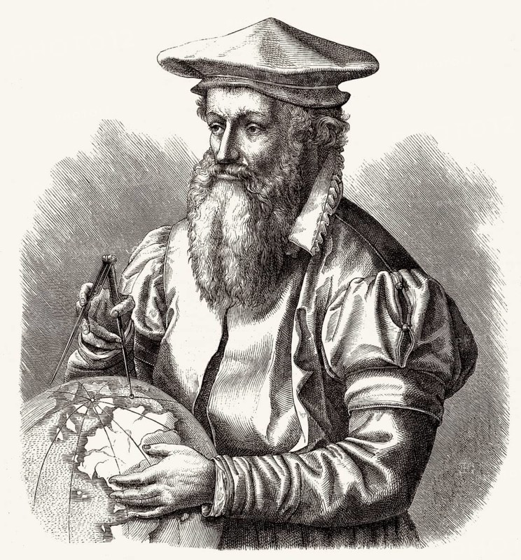 Gerardus Mercator oder Gerard de Kremer, 1512-1594, Kartograph, Geograph, Theologe und Philosoph