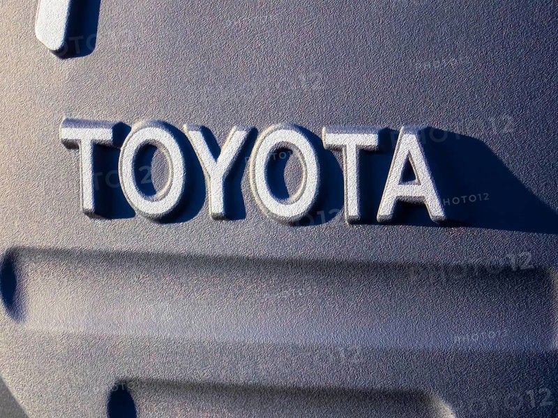 Calgary, Alberta, Canada. Oct 8, 2023. A Toyota sign a Japanese multinational automotive manufacturer