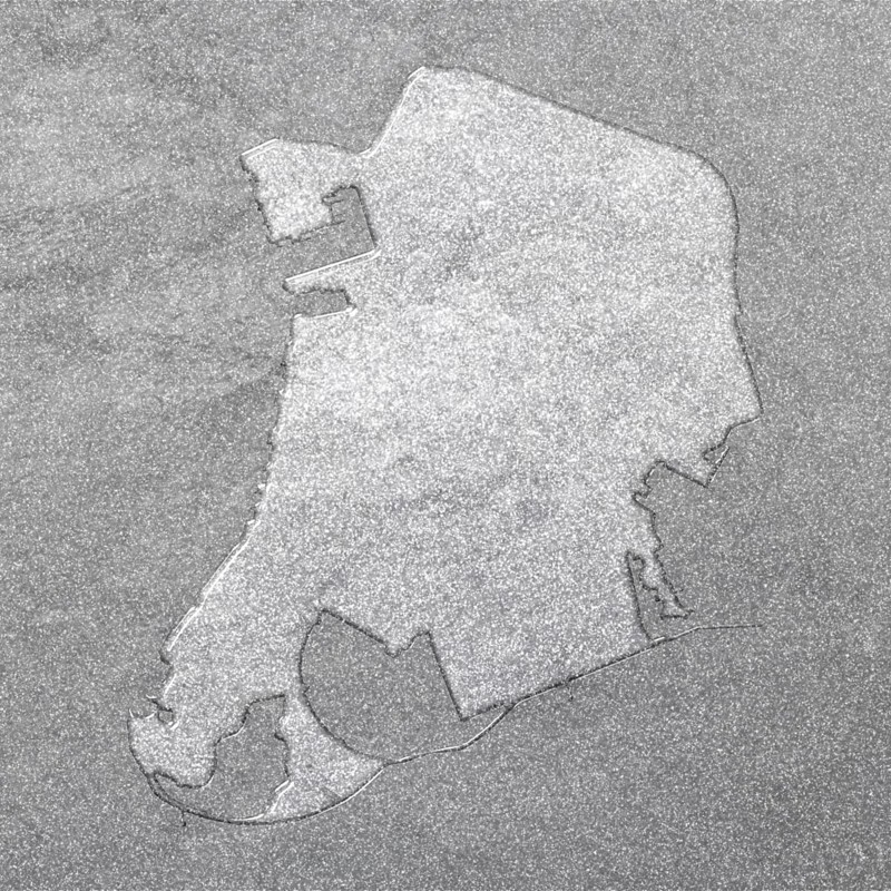 Map of Macao, silver background, map background