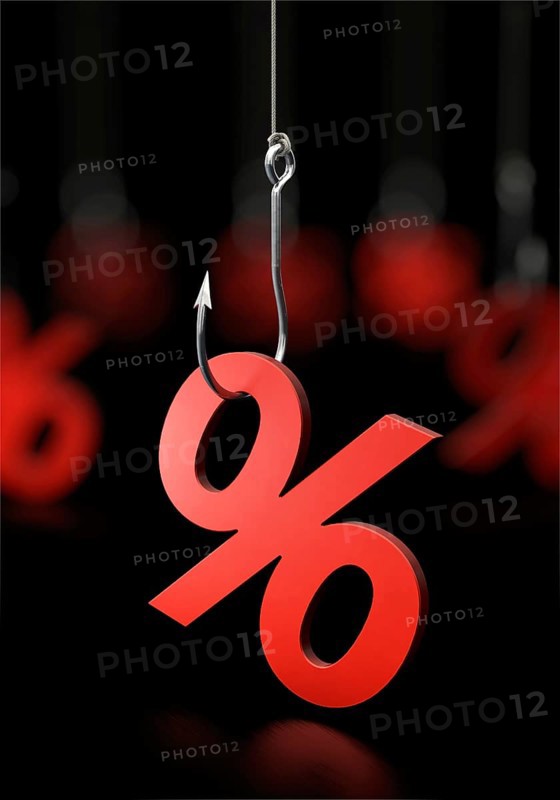 Symbolic image on the subject of discount campaigns, price reductions, sales, etc