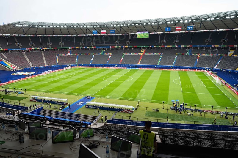BERLIN, GERMANY - JUNE 21, 2024: Euro 2024 Groupe D match Poland vs Austria 1:3. Olimpic Stadium Olympiastadion