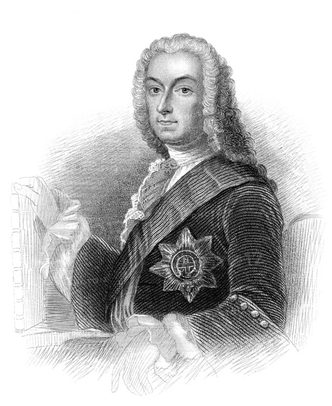 The Rt Hon. Richard Boyle, 3. Earl of Burlington und 4. Earl of Cork, 1694-1753, englischer Architekt, Politiker und Gartengestalter
