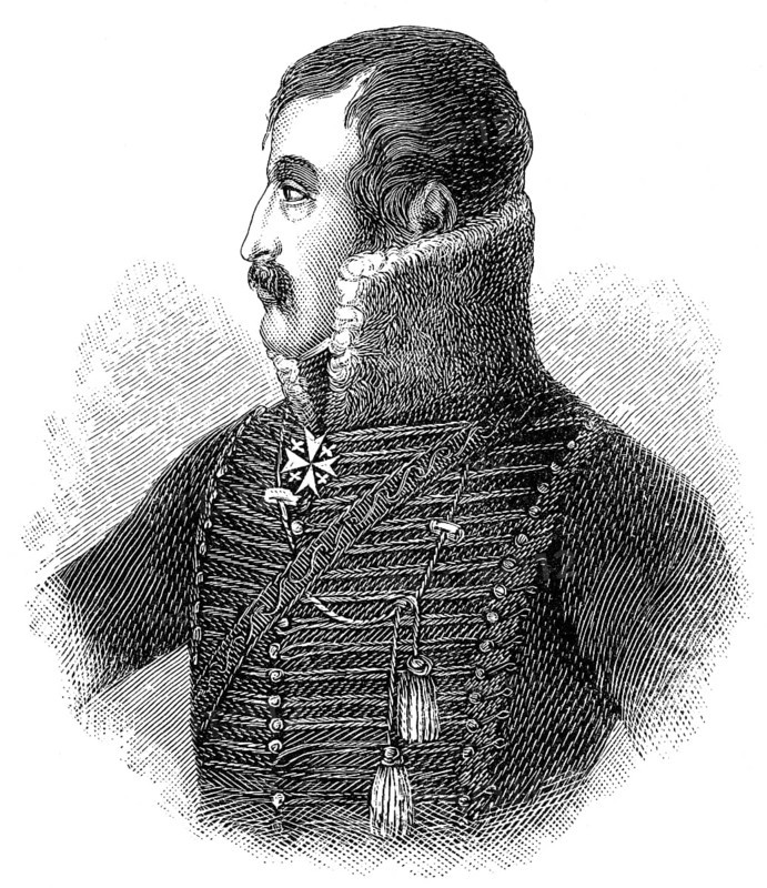Ferdinand Baptista von Schill, 1776 - 1809, a Prussian officer, War of the Fifth Coalition or Franco-Austrian War of 1809, Portrait von Ferdinand Baptista von Schill, 1776 - 1809, ein preußischer Offizier, Fünfter Koalitionskrieg oder Österreichisch-Französischer Krieg von 1809