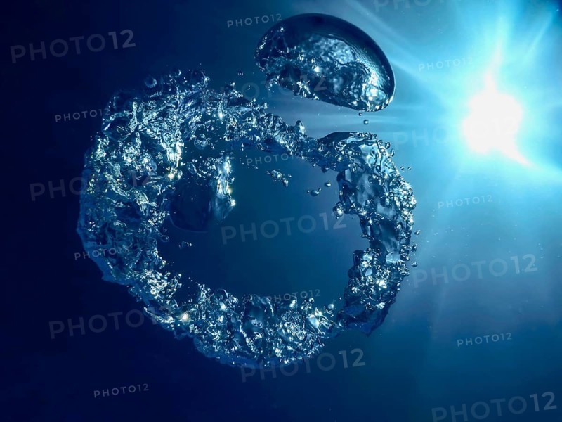 Underwater Bubbles Sunlight, Underwater background Bubbles Water Surface