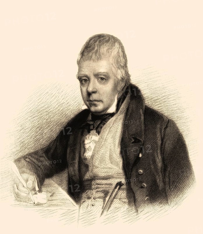 Sir Walter Scott, 1. Baronet, 1771-1832, schottischer Historienschriftsteller, Dramatiker und Dichter