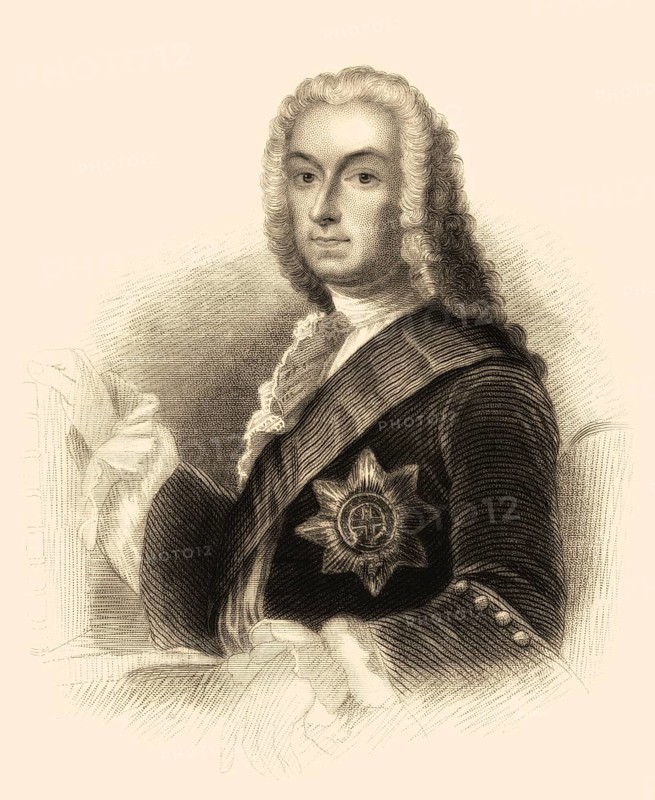 The Rt Hon. Richard Boyle, 3. Earl of Burlington und 4. Earl of Cork, 1694-1753, englischer Architekt, Politiker und Gartengestalter