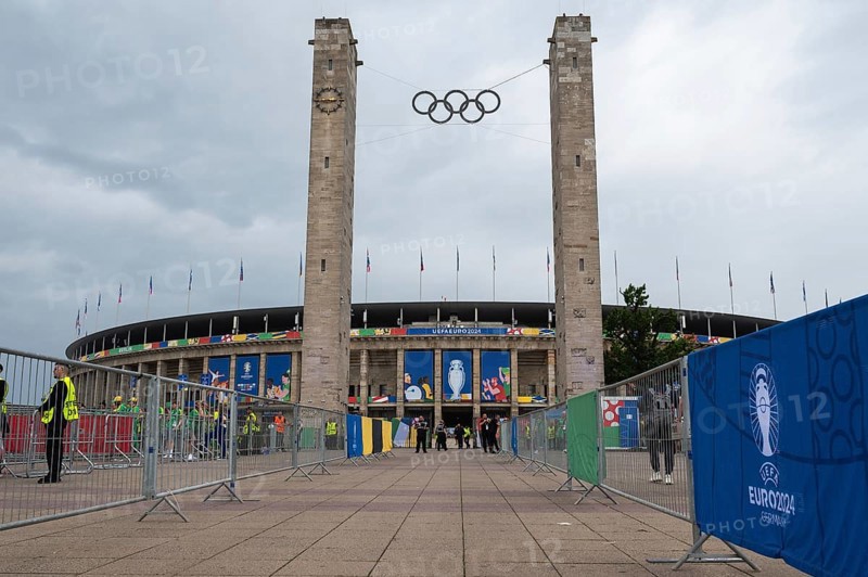 BERLIN, GERMANY - JUNE 21, 2024: Euro 2024 Groupe D match Poland vs Austria 1:3. Olimpic Stadium Olympiastadion