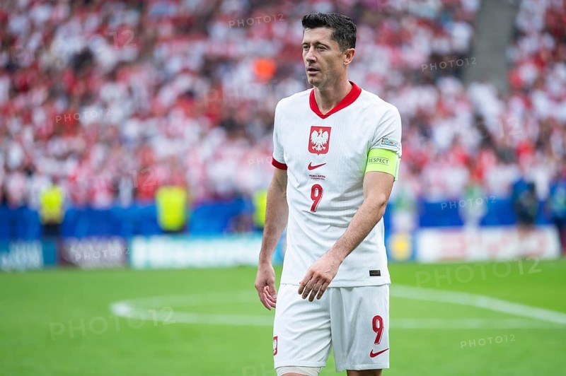 BERLIN, GERMANY - JUNE 21, 2024: Euro 2024 Groupe D match Poland vs Austria 1:3. Robert Lewandowski