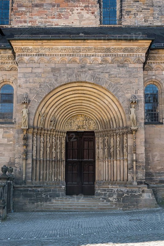 Doors of the Bamberg Cathedral in Bavaria, Germany, Europe