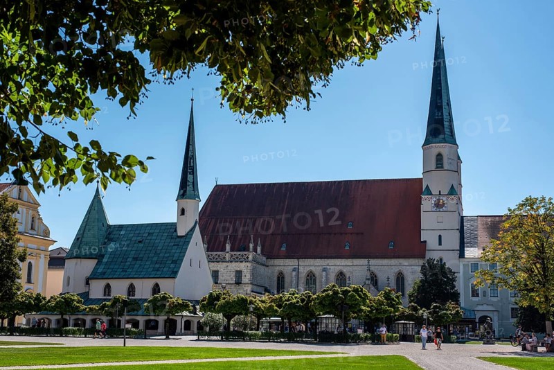 Small main Church of the Pilgrimage Site in Altoetting in Bavaria, Germany, Europe