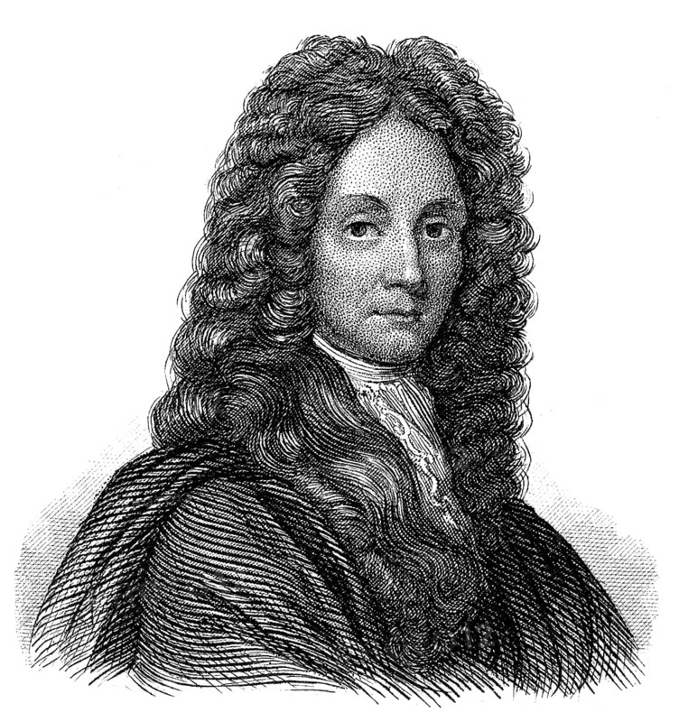 Portrait of Sir Christopher Michael Wren, 1632 - 1723, an English architect, Portrait of Sir Christopher Michael Wren, 1632 - 1723, ein britischer Astronom und Architekt