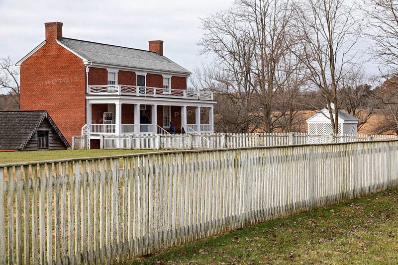 Appomattox, Virginia, Appomattox Court House National Historical Park, site of General Robert E. Lee's surrender to General Ulysses S. Grant in 1865 to end the American Civil War. The surrender documents were signed in the McLean House