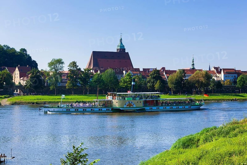 Elbe steamer Pirna in front of Pirna Pirna is a large district town and the administrative centre of the district of Sächsische Schweizosterzgebirge and the administrative community of Pirna in the Free State of Saxony, administrative district of Dresden. It is considered the gateway to Saxon Switzerland