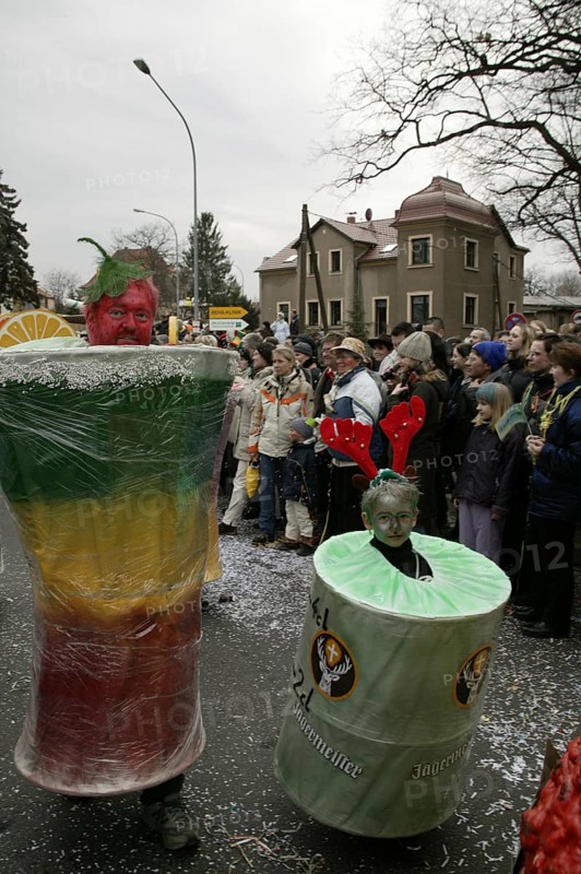 Saxony's biggest carnival party in Radeburg. Since 1957, the big parade of over 65 floats has been travelling through the town