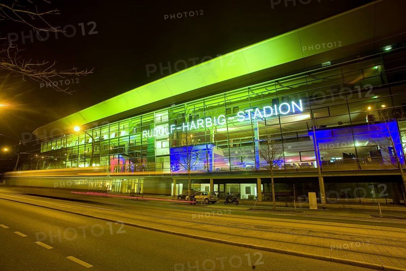 New construction of the Rudolf Harbig Stadium Dresden, the home of 1.FC Dynamo Dresden