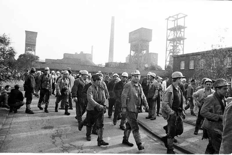The spontaneous strike, here on 10.9.1969 by the miners of the Minister Stein colliery, was one of the starting points of the strike movement of what later became known as the September strikes in the coalfield, Germany, Europe