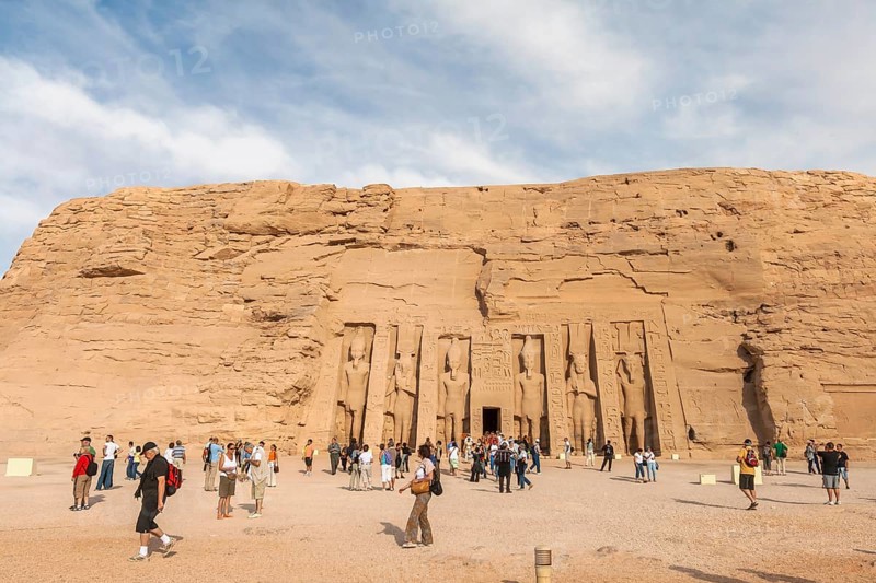 Hathor Temple of Nefertari, Rock Temple Abu Simbel, Egypt, Africa