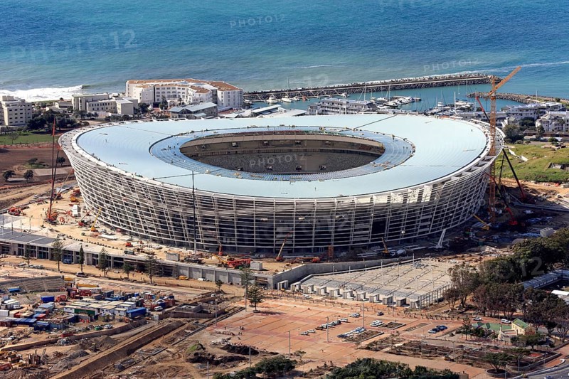 Green Point, football stadium, construction site, Cape Town, South Africa, Africa