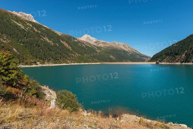Schlegeis dam, Schlegeis reservoir, Zillertal Alps, Tyrol, Austria, Europe