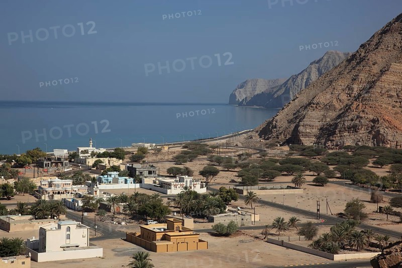 Bukha Bay, in the Omani enclave of Musandam, Oman, Asia