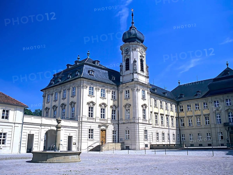 Werneck Castle, baroque castle building in the Lower Franconian market town of Werneck in the district of Schweinfurt, Lower Franconia, Bavaria, Germany, Europe