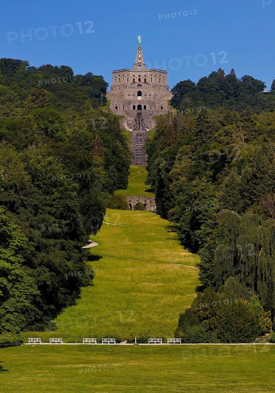 Bergpark Wilhelmshöhe with the Hercules Building, UNESCO World Heritage Site, Kassel, Hesse, Germany, Europe