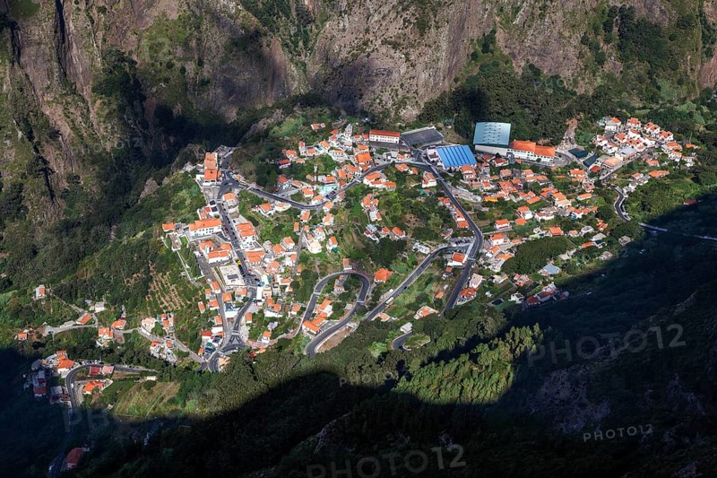 Nun's Valley, Curral das Freiras, view from Miradouro do Paredao, Madeira, Portugal, Europe