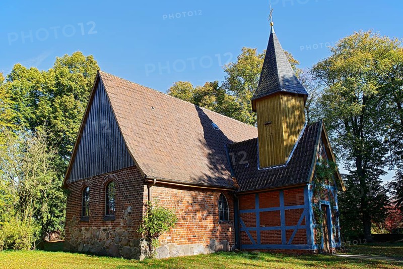 Historic Chapel of St. John from the 13th century, European Route of Brick Gothic, Adendorf, Lüneburg district, Lower Saxony, Germany, Europe
