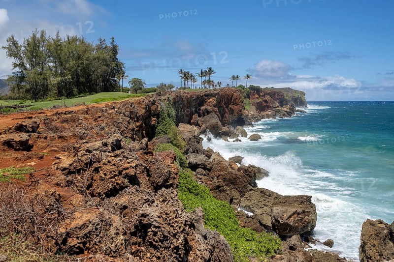 Makawehi Lithified Cliffs, Maha'ulepu Heritage Trail, Kauai, Hawaii, USA, North America