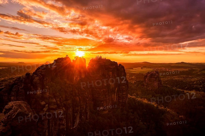 Schrammsteine in Saxon Switzerland