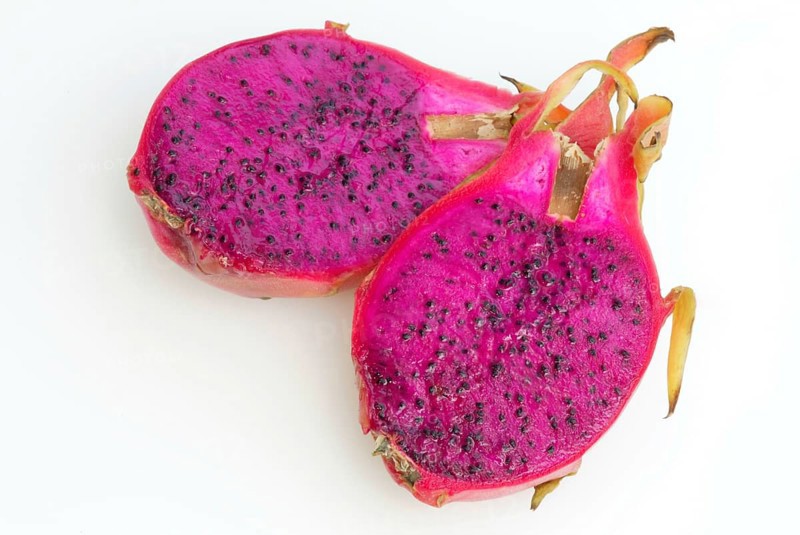 Triangular hylocereus (Hylocereus triangularis), pitahaya, crops, fruits, fruit, cacti (Cactaceae), pink, indoor, studio, landscape, horizontal, food, foodstuffs