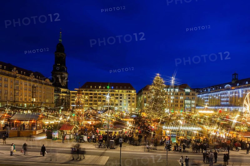 DEU Saxony Dresden Striezelmarkt, which has been held since 1434, is the oldest Christmas market in Germany and takes place on the Altmarkt. In 2009 the market was redesigned, a special landmark is for example the world's largest candle arch