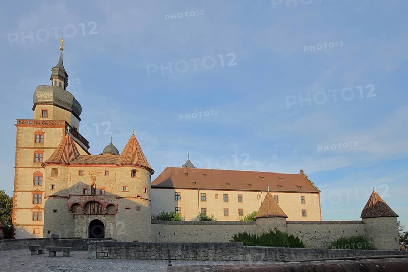 Scherenberg Gate of Marienberg Fortress, Gatehouse, Renaissance, Würzburg, Lower Franconia, Franconia, Bavaria, Germany, Europe