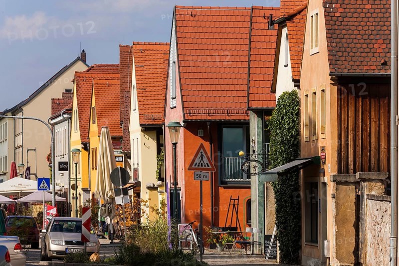 Altkötzschenbroda village green with numerous restaurants and quaint pubs