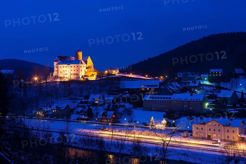 (Copyright © www.dresden-fotografie.de) (Sylvio Dittrich) (+49 1772156417) Scharfenstein Castle in winter