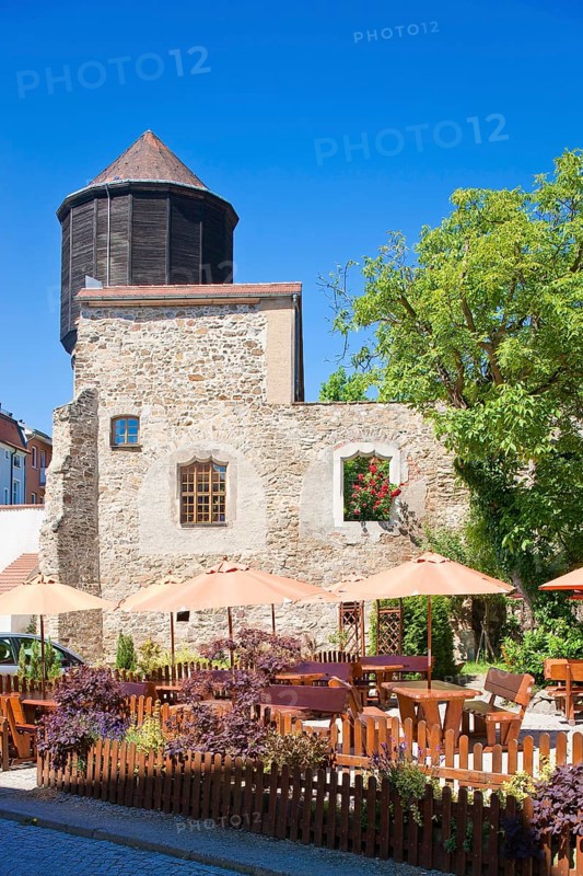 Bautzen Möchnskirch ruins and water tower