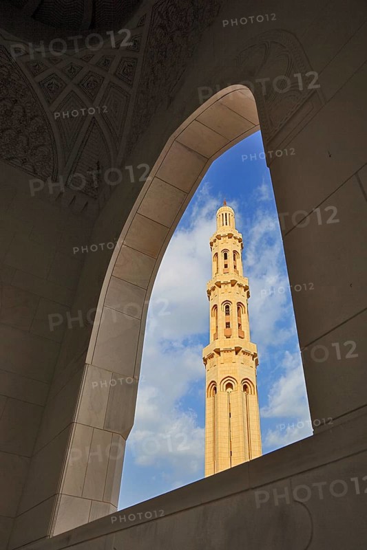 The Great Sultan Qabus Mosque in Muscat is the main mosque in Oman. It is considered one of the most important buildings in the country and one of the largest mosques in the world, Oman, Asia