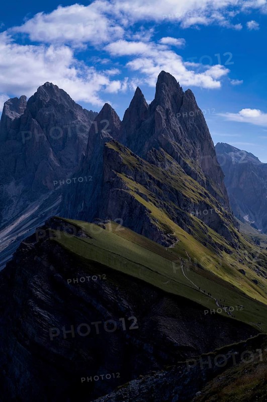 Odle, Geislerspitzen, Puez-Odle nature Park, Seceda, Val Gardena, Trentino, South Tyrol, Italy, Europe