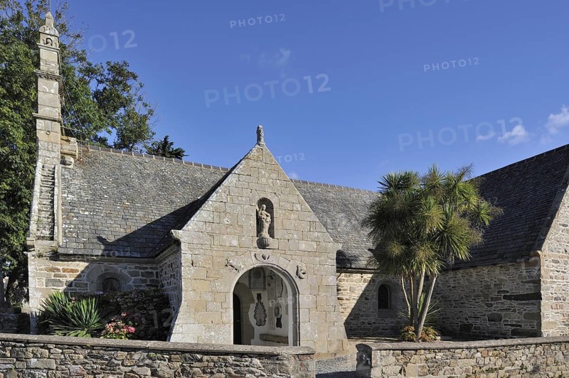 The chapel Perros Hamon de Ploubazlanec with the names of missing fishermen who perished in the Icelandic waters, Côtes-d'Armor, Brittany, France, Europe