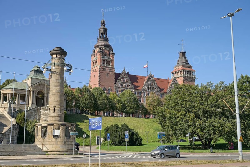 North Rotunda, Rotunda Polnocna, West Pomeranian Voivodeship, Zachodniopomorski Urzad Wojewodzki, Hakenterrasse, Szczecin, West Pomeranian Voivodeship, Poland, Europe