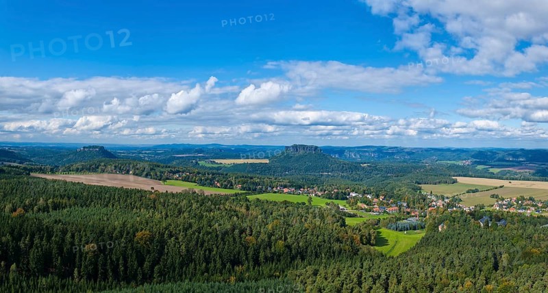View from Gohrisch in Saxon Switzerland